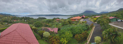 Panoramic view from our balcony in the morning