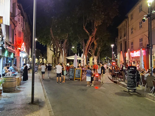 Night scene in Avignon
