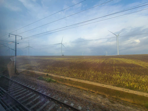 Scenes from the train between Paris and Lyon.