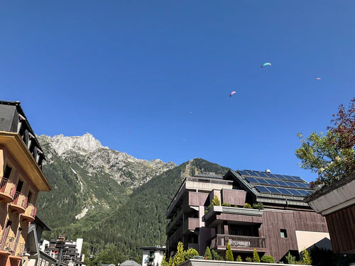 Our first sighting of paragliders!