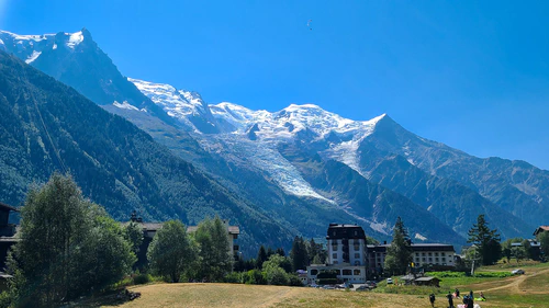 Stunning clear views of Mont Blanc