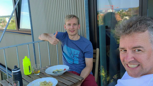 Dinner on the terrasse