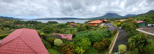 Panaoramic view from our balcony in the morning